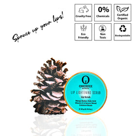 Demo of application massage on lips for 30 seconds with Omorfee scrub.