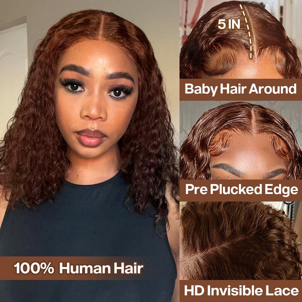 Omswet 5x5 HD lace closure wig with invisible parting for a flawless look