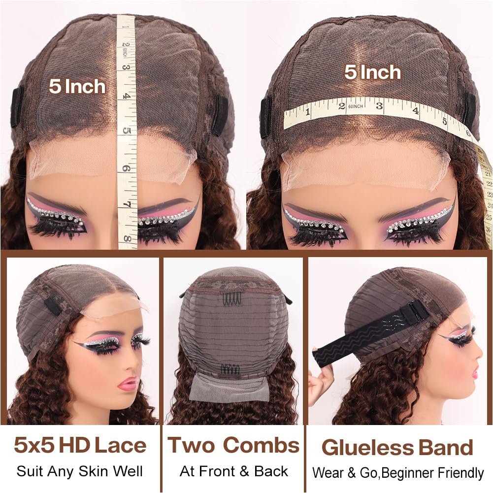 Omswet pre-plucked hairline wig ready for wear-and-go styling