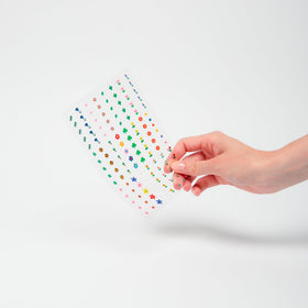 Omy Flowers Art Stickers durable sheet suited for repeated use on kids' nails