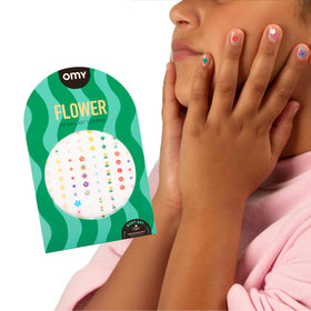 Omy Flowers Art Stickers are washable and easy to remove after play