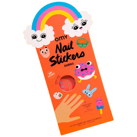 Omy Kawaii nail stickers with 200 designs brighten kids nails.