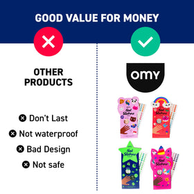 Omy non-toxic safety-07 kid-friendly glow stickers