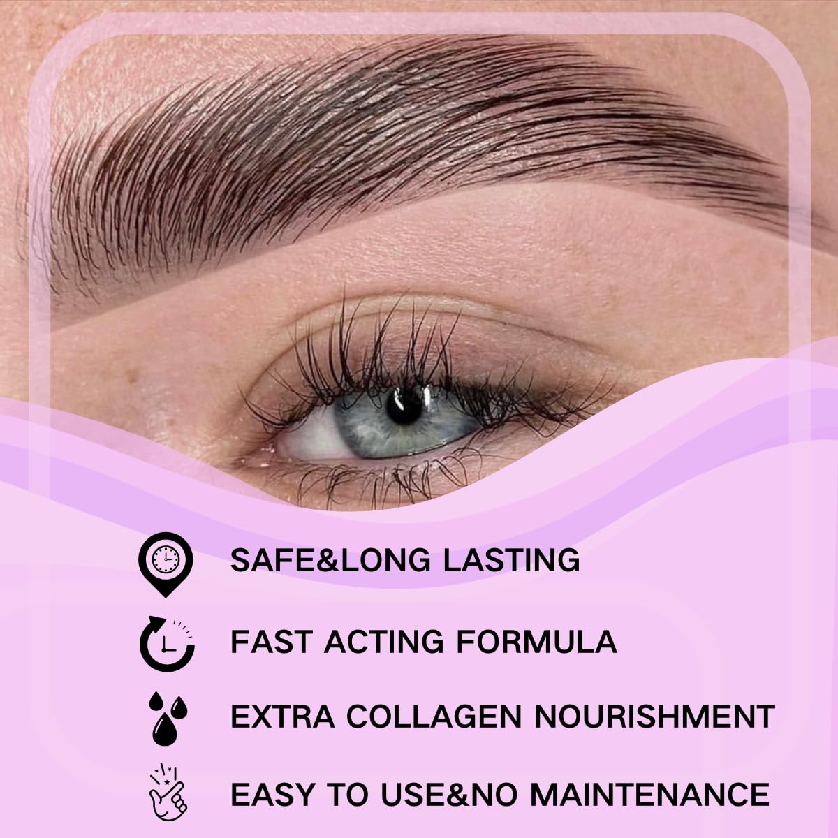 Omysda brow lamination process for fuller brows