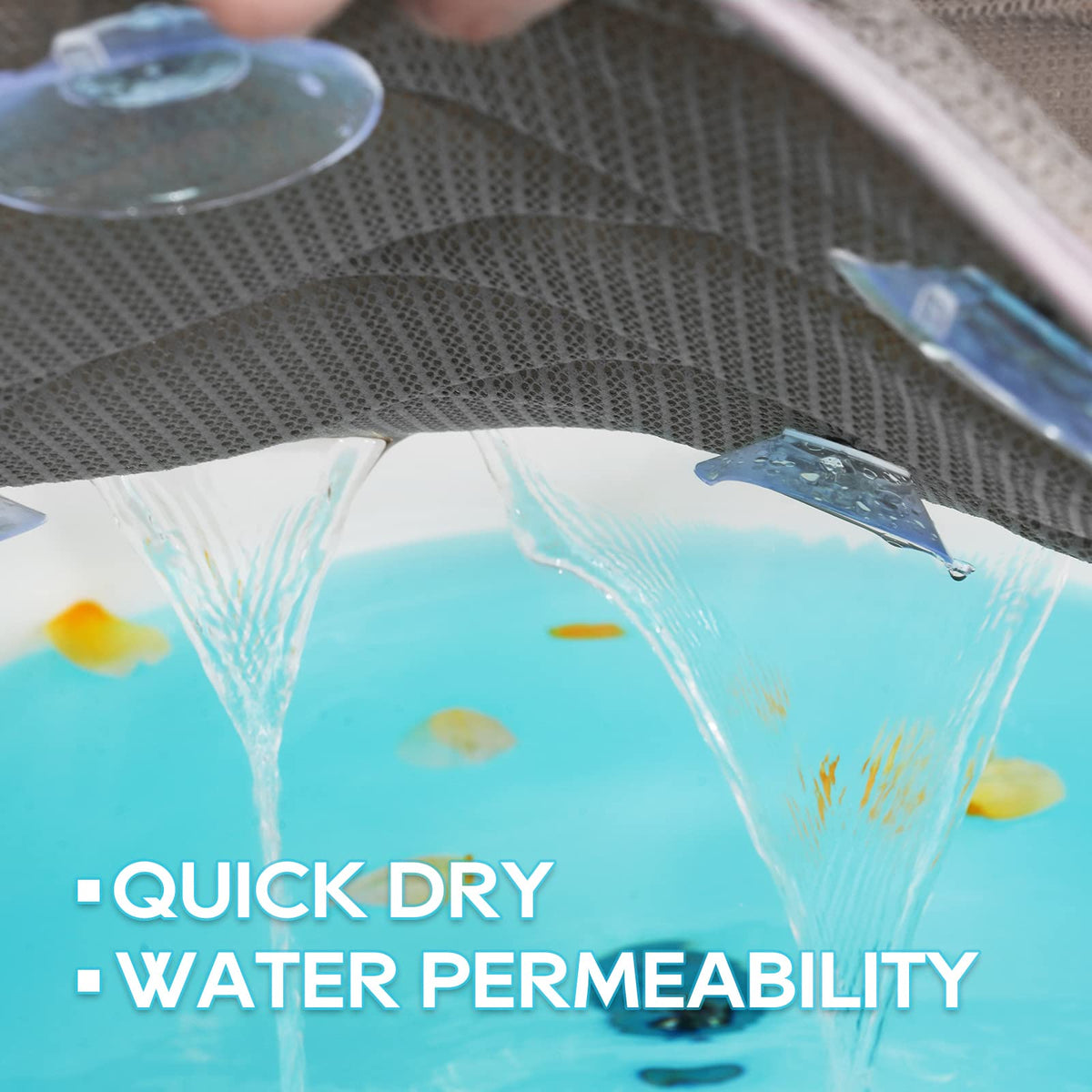OMYSTYLE back and shoulder support cushions tired muscles while soaking.