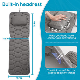 OMYSTYLE bath pillow includes mesh bag for easy washing.