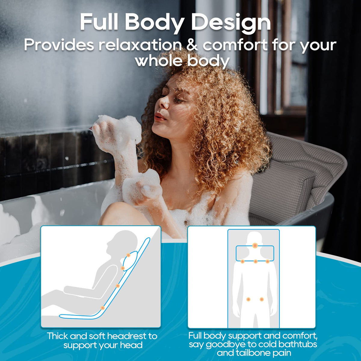 OMYSTYLE quick-dry, breathable fabric keeps pillow fresh between uses.