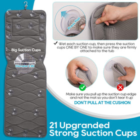 OMYSTYLE 5D air mesh pillow ensures breathable support during long soaks.