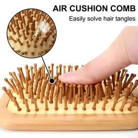 Omzjsvyq bamboo brush scalp massage to boost circulation and comfort