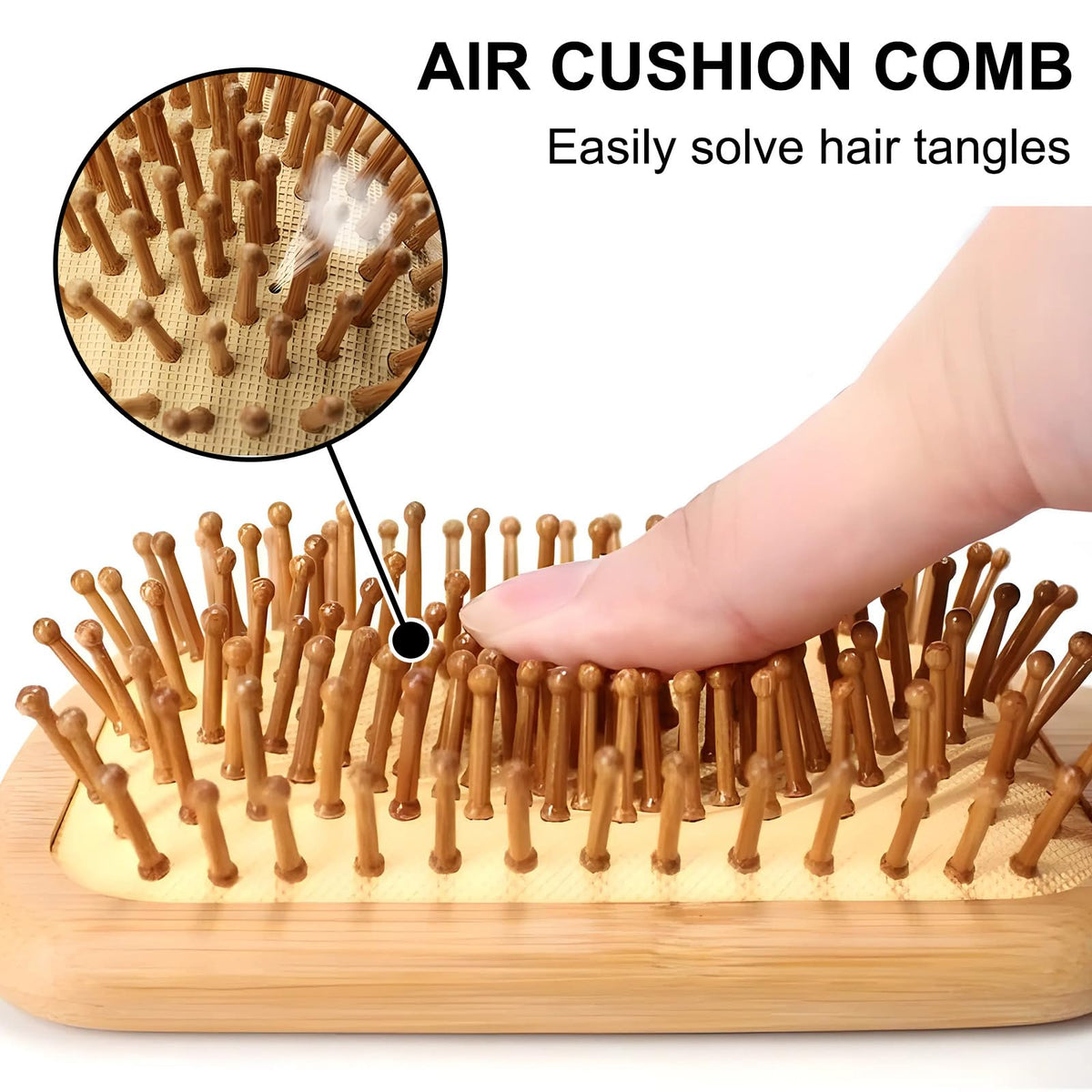Omzjsvyq travel-friendly brush fits bags for on-the-go styling.