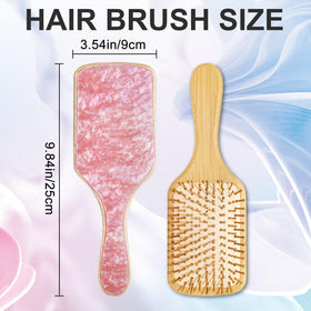 Omzjsvyq wooden bristles scalp massage close-up promotes gentle circulation.