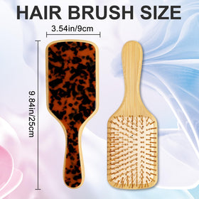 Omzjsvyq wooden paddle brush bristles promote gentle scalp contact and comfortable grooming.