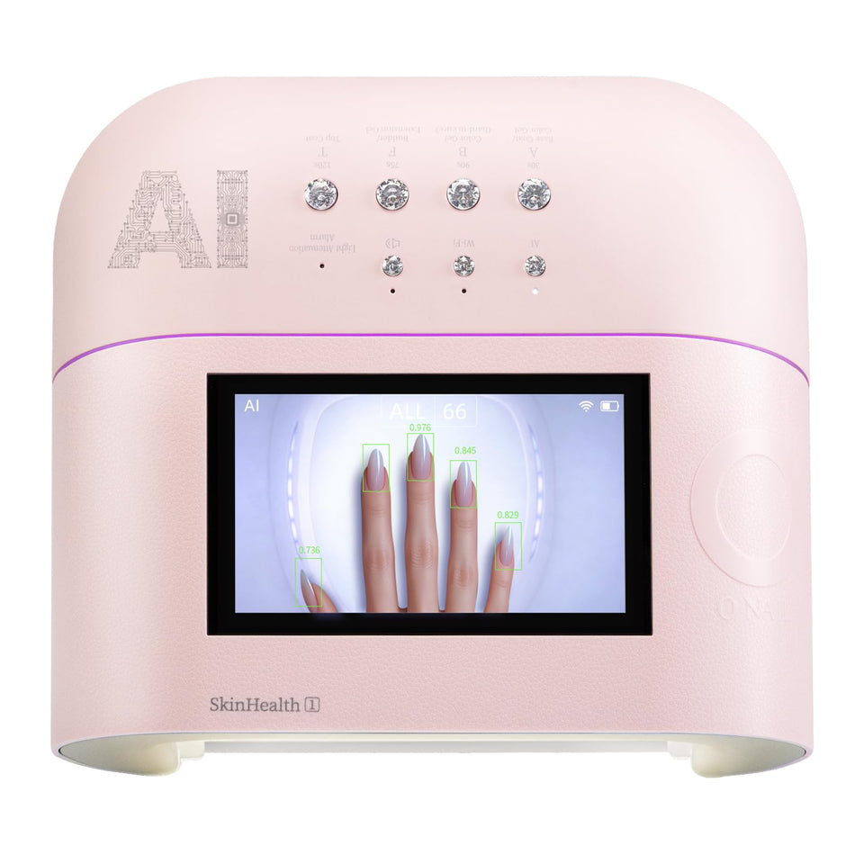 Onail AI UV LED nail lamp front view shows precise, nail-focused curing