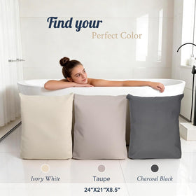ONDAQUA easy-clean quick-dry bath pillow with hook for maintenance.
