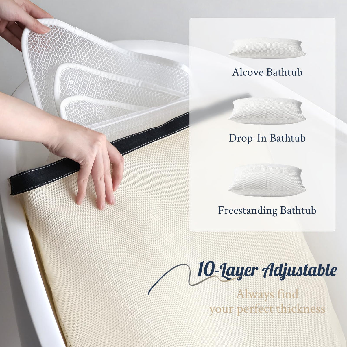 ONDAQUA non-slip weighted design prevents slips without fuss.