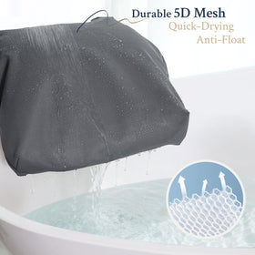 ONDAQUA Luxury Bathtub Pillow no-suction design prevents slipping.