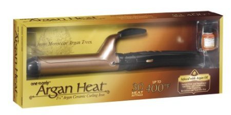 One 'N Only Argan Heat Twisted Iron 1.25 inch creates smooth, defined curls.