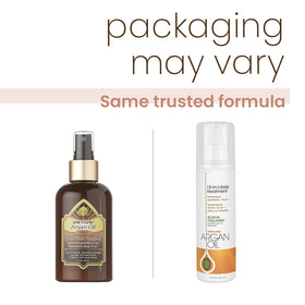 Hair strands with One 'n Only Argan Oil 12-in-1 daily treatment for detangling