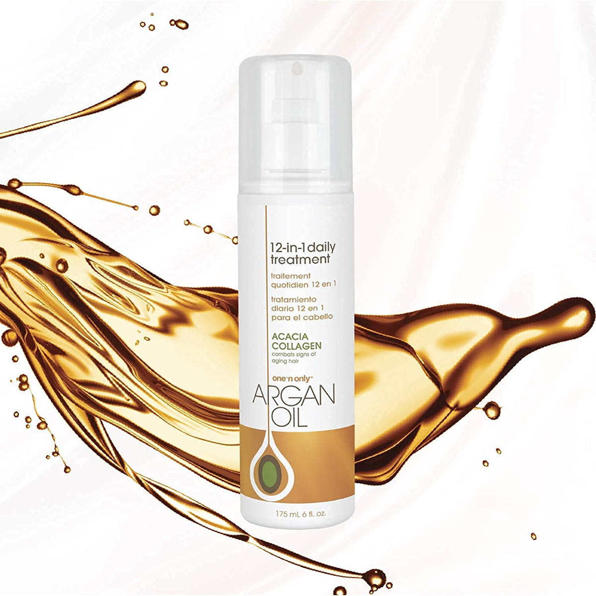 Ingredients panel on One 'n Only Argan Oil 12-in-1 daily treatment