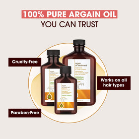 One 'N Only Argan Oil Hair Treatment on wigs and extensions for seamless blending