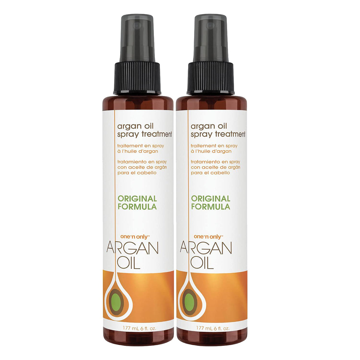 One 'N Only Argan Oil Spray Treatment bottle for smooth, frizz-free shine