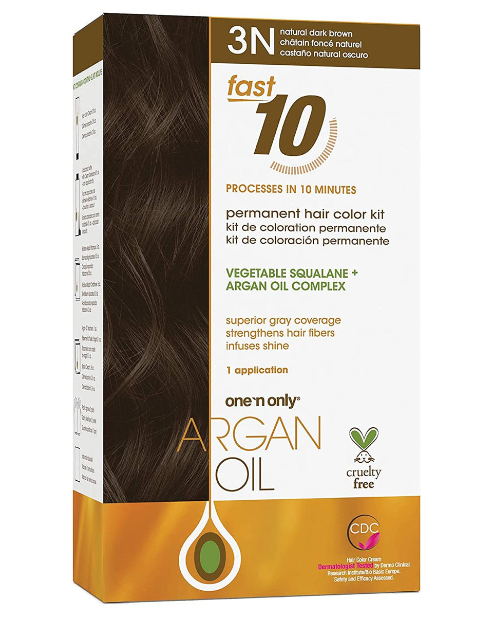 One 'N Only Fast 10 box packaging for at-home color and gray coverage.