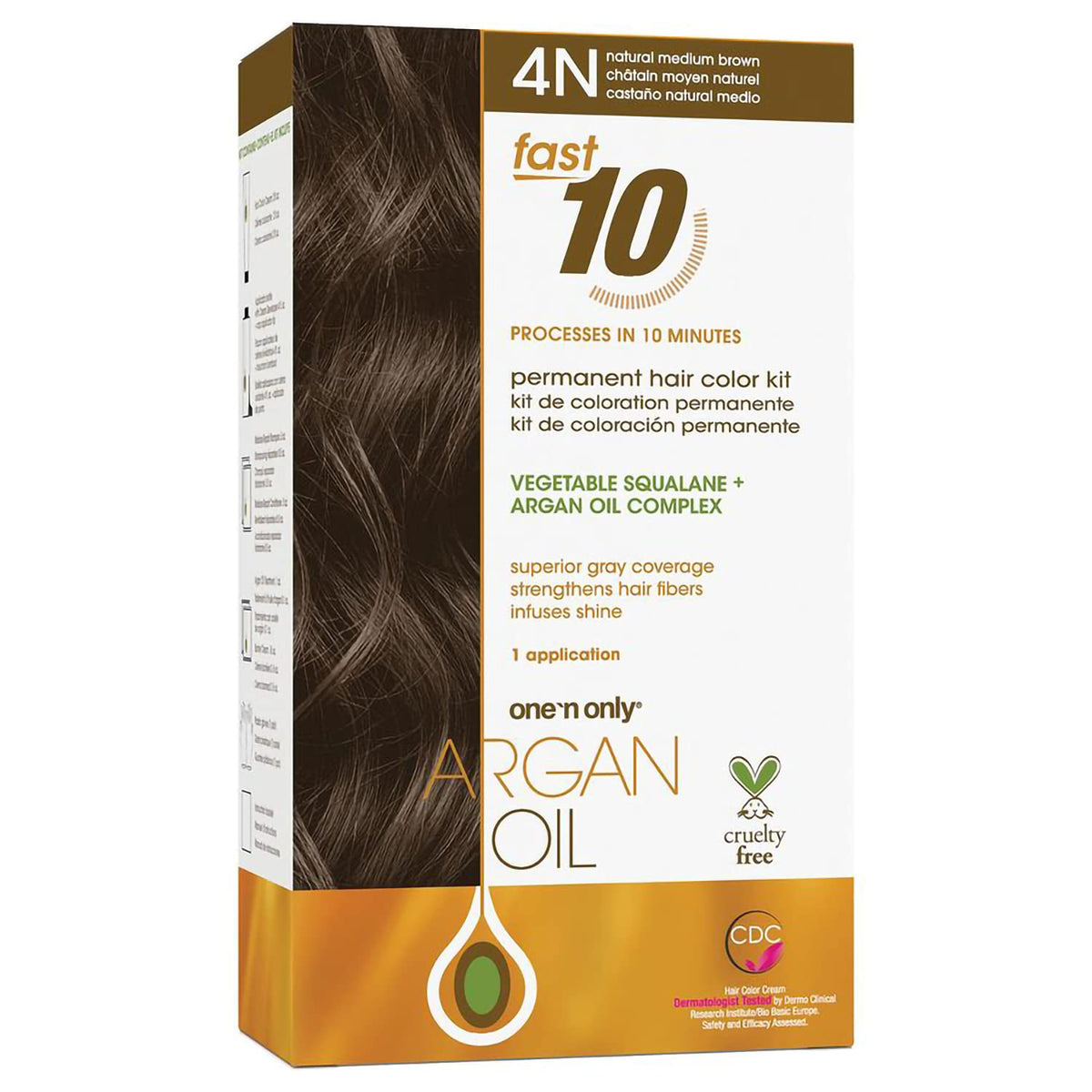 One 'N Only Fast 10 color kit mix for easy at-home color application and even tone.