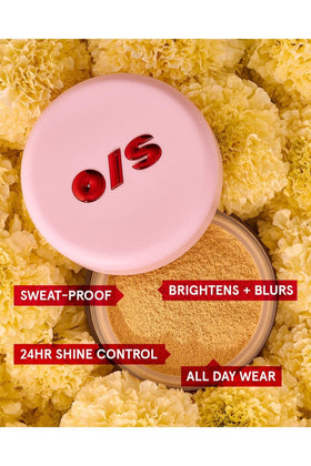 Vegan cruelty-free gluten-free One Size setting powder features ethical formulation