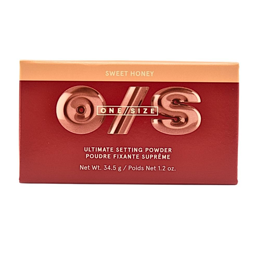 One/Size Ultimate Setting Powder Sweet Honey on skin demonstrates seamless blend and blur.