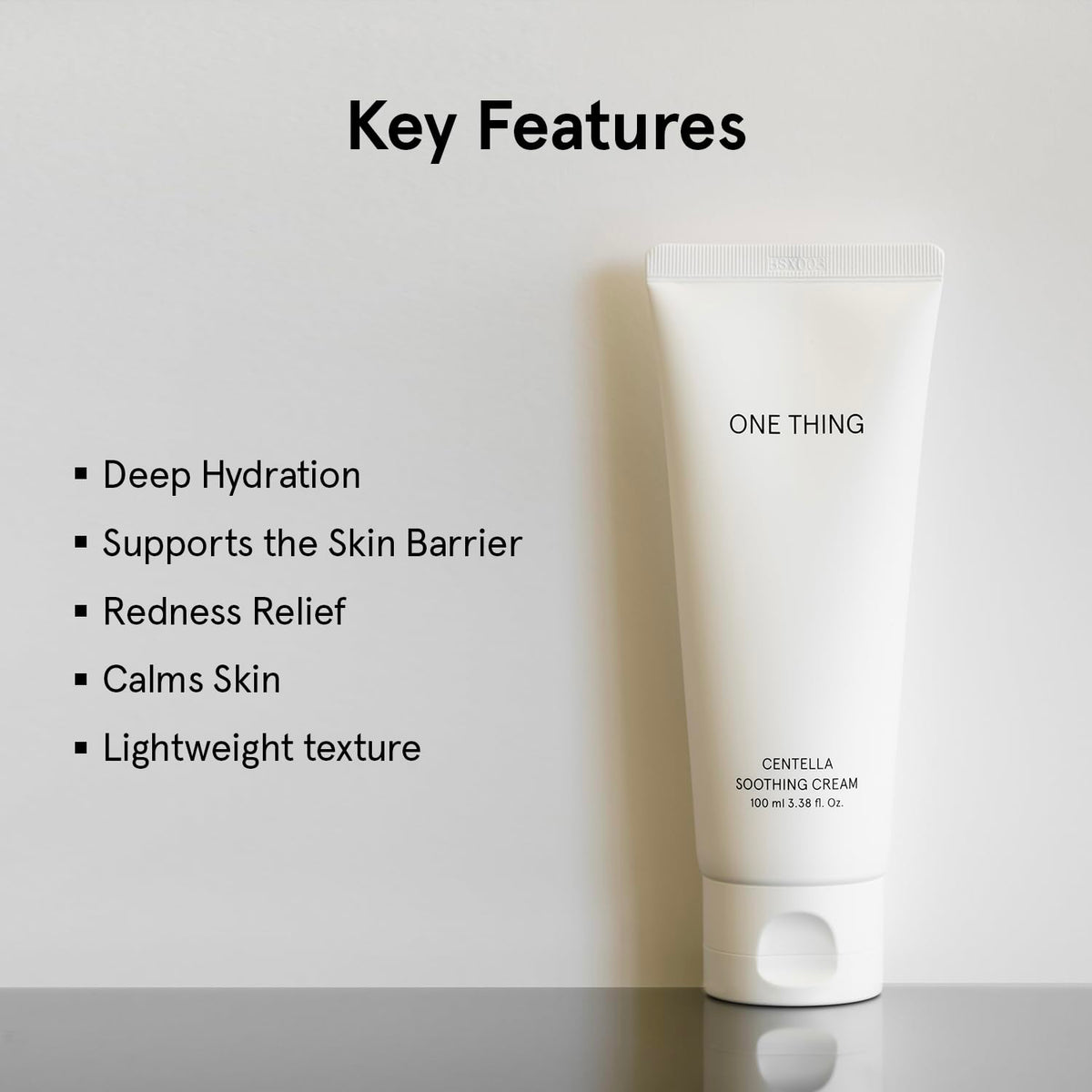 Centella asiatica extract being applied to skin for calmness