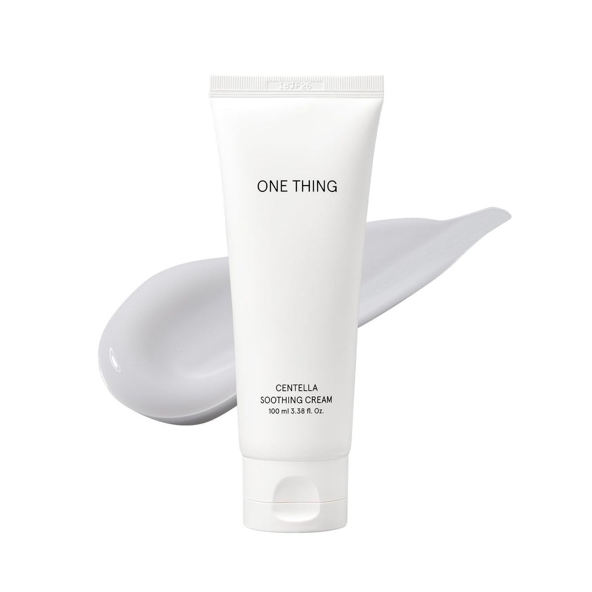 ONE THING Centella Soothing Cream packaging close-up for premium skincare