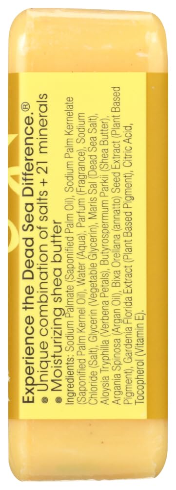 One With Nature Dead Sea Mineral Soap Lemon Sage bar being lathered for daily cleansing