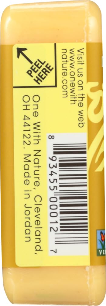 One With Nature Dead Sea Mineral Soap Lemon Sage close-up texture, gentle cleansing for sensitive skin