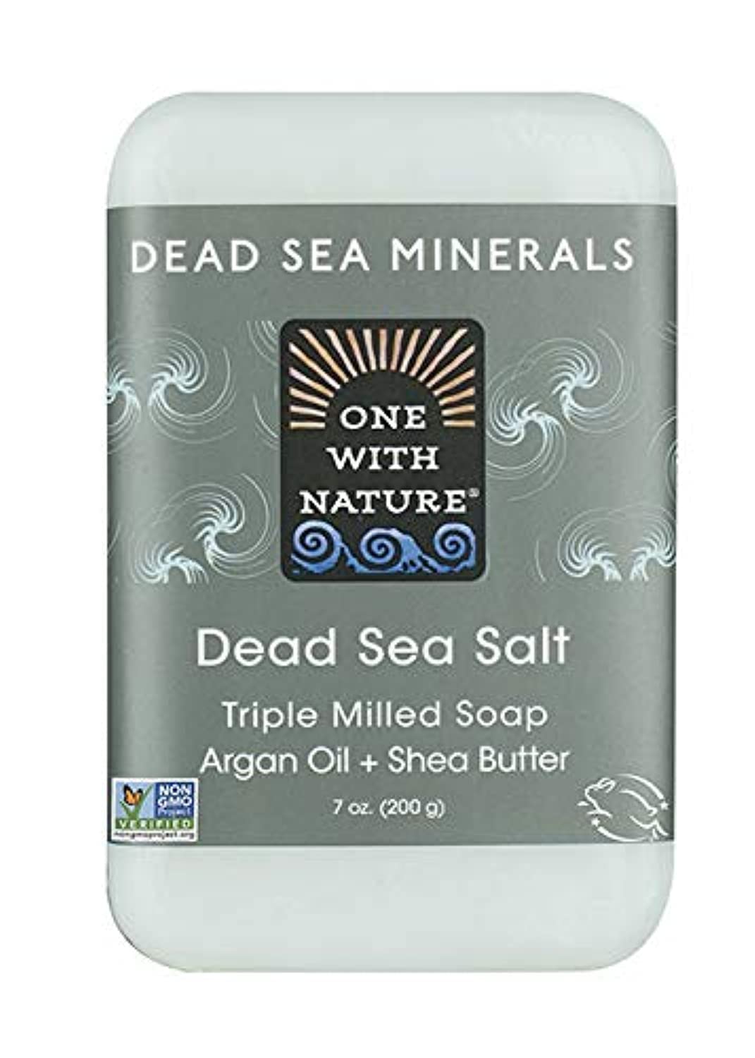 One With Nature Dead Sea Mineral Soap pack of six bars for natural cleansing.