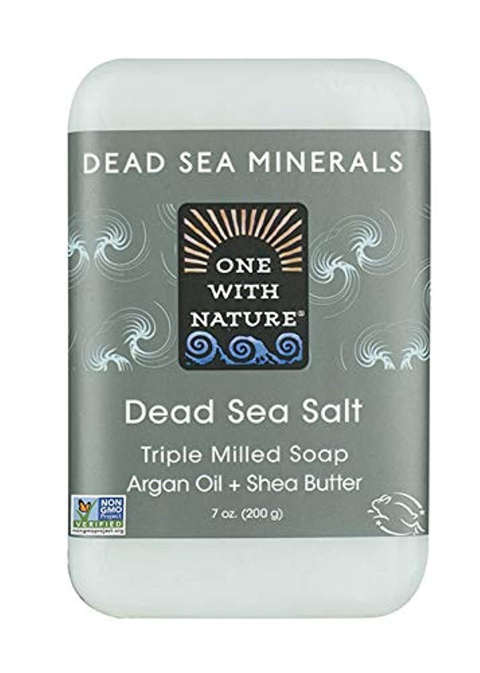 One With Nature Dead Sea Mineral Soap pack of six bars for natural cleansing.