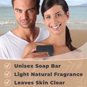 One With Nature Dead Sea Soap ingredients panel with shea butter and argan oil