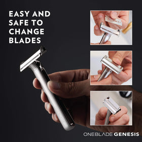 OneBlade eco-friendly blade bank promotes responsible disposal of used blades.