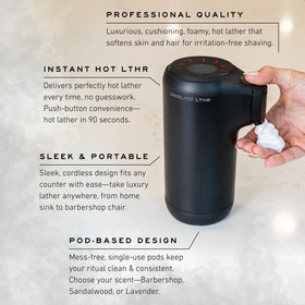 OneBlade LTHR adjustable temperature control provides customized lather heat