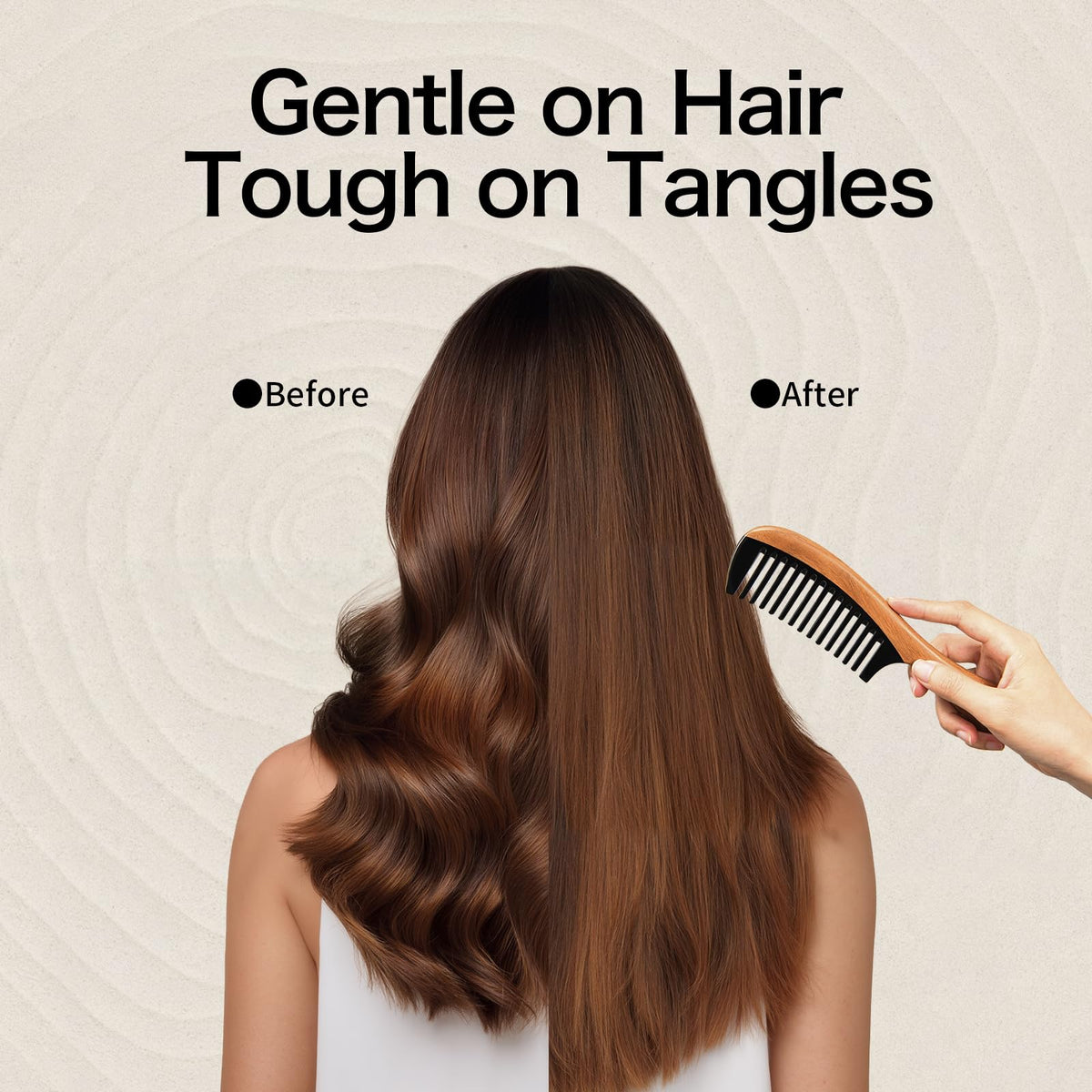 Onedor extended handle offers comfortable grip for longer brushing sessions.