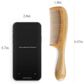 Onedor handmade sandalwood combs set, natural craftsmanship for daily hair care