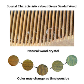 Onedor sandalwood comb with polished finish, elegant and comfortable grip