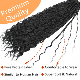 Onefatchoy natural texture crochet braids convey realistic movement