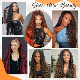 Onefatchoy soft curls detail close-up illustrate versatile styling options