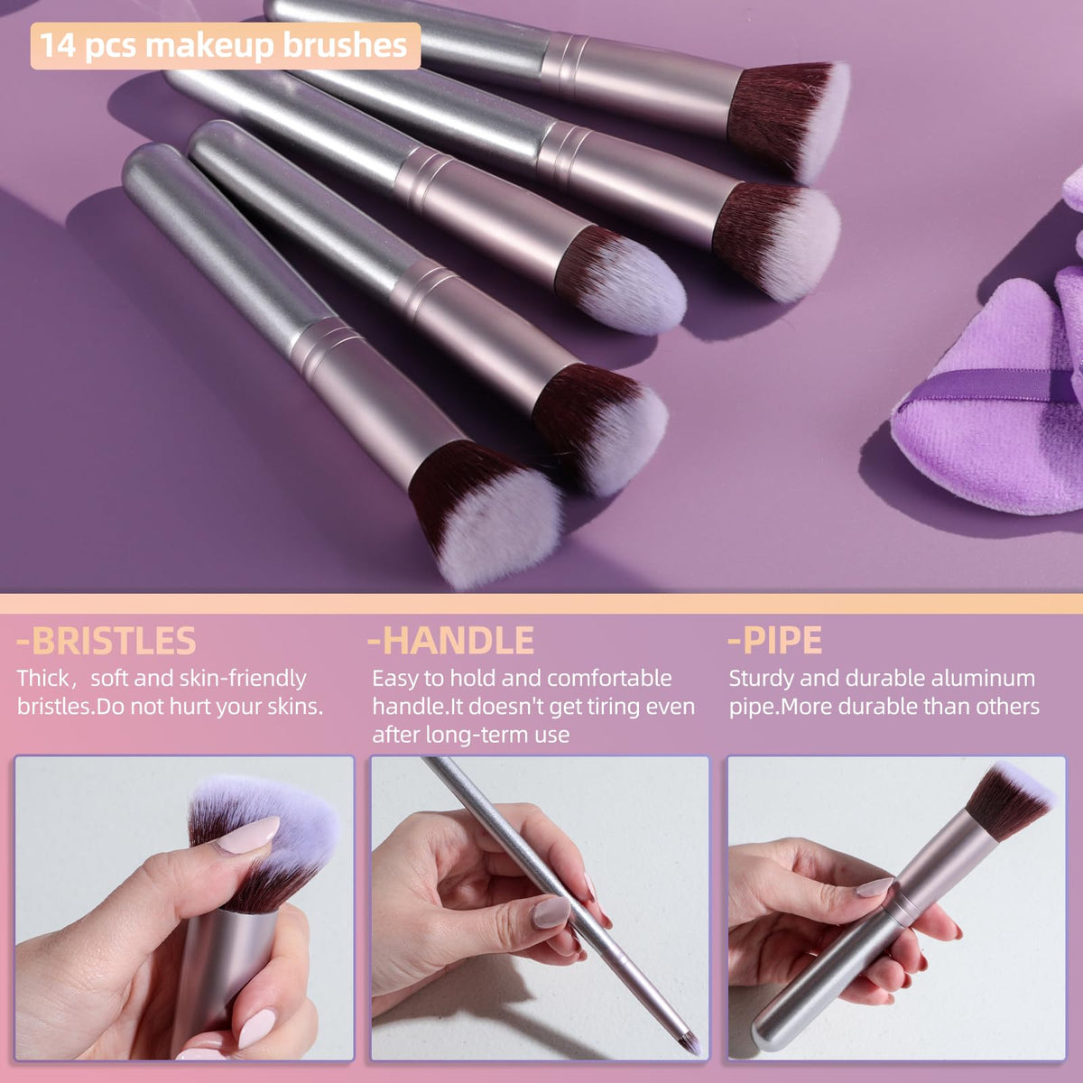 Oneleaf eyeshadow brushes blend shadows with controlled precision.