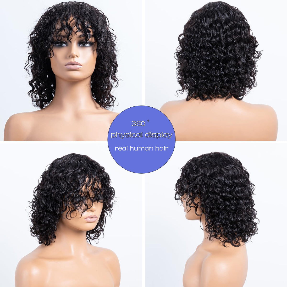 OnePart daily wear water wave wig, versatile for work or leisure
