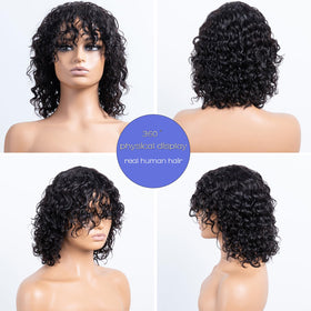 OnePart daily wear water wave wig, versatile for work or leisure
