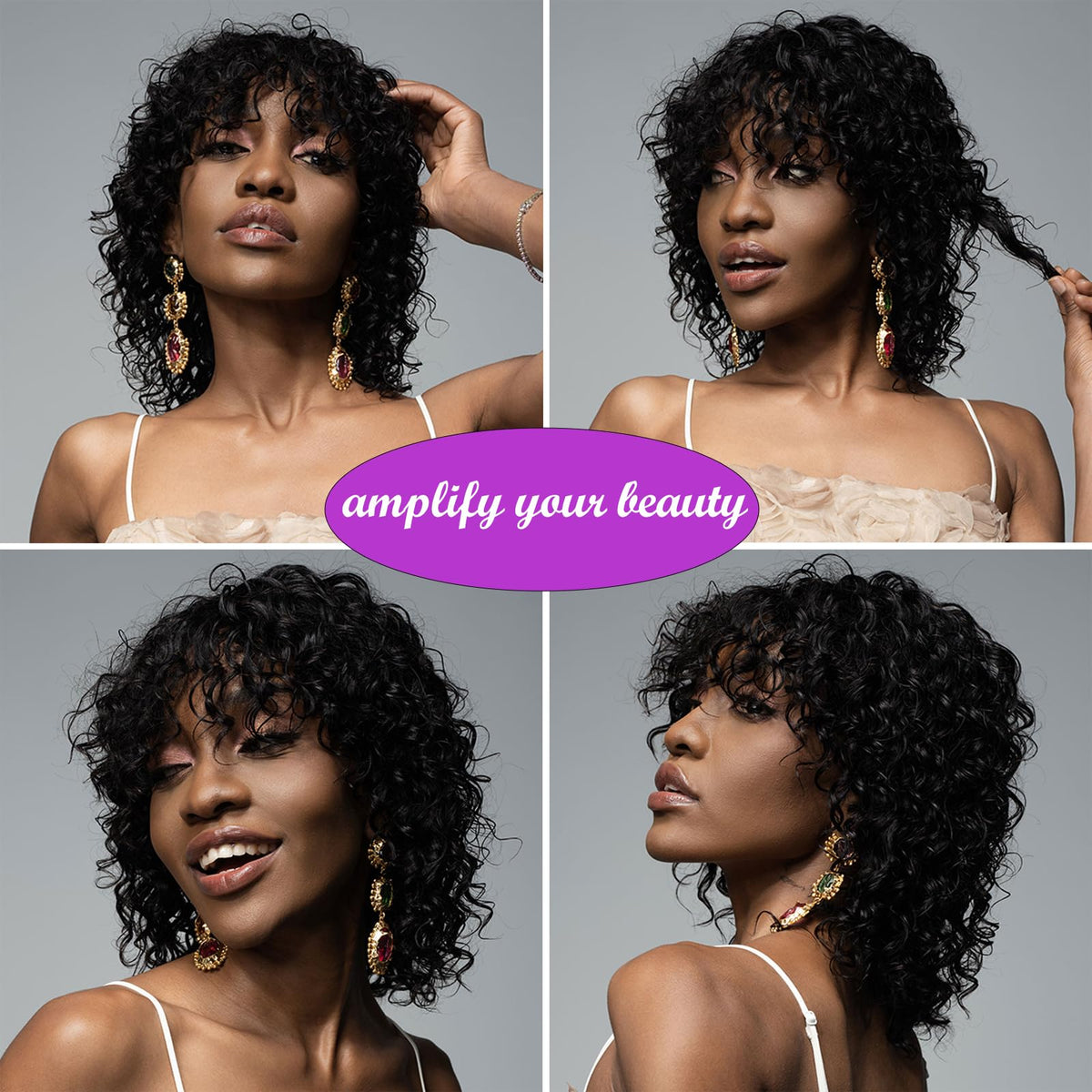 OnePart soft, bouncy hair wig for smooth tangle-free wear