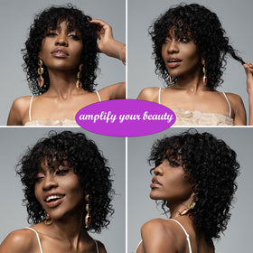 OnePart soft, bouncy hair wig for smooth tangle-free wear