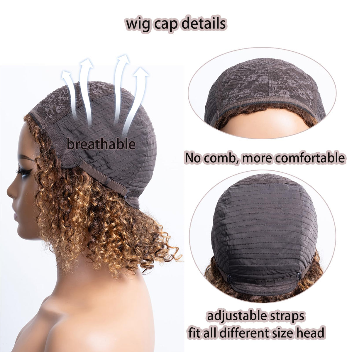 OnePart virgin Brazilian hair wig with soft, natural texture