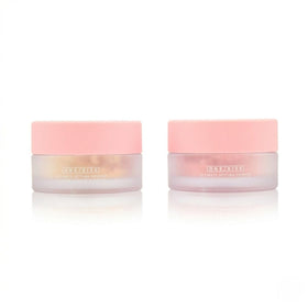 ONE/SIZE powder texture close-up reveals soft-focus finish.